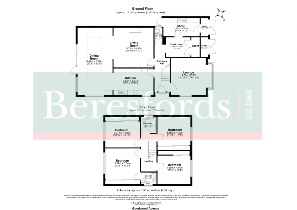 Floorplans For Hutton, Brentwood, Essex