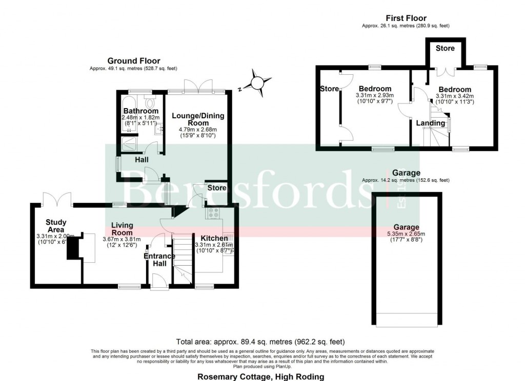 Floorplans For High Roding, Dunmow, Essex