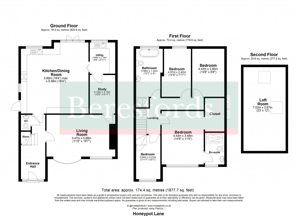 Floorplans For Brentwood, Essex