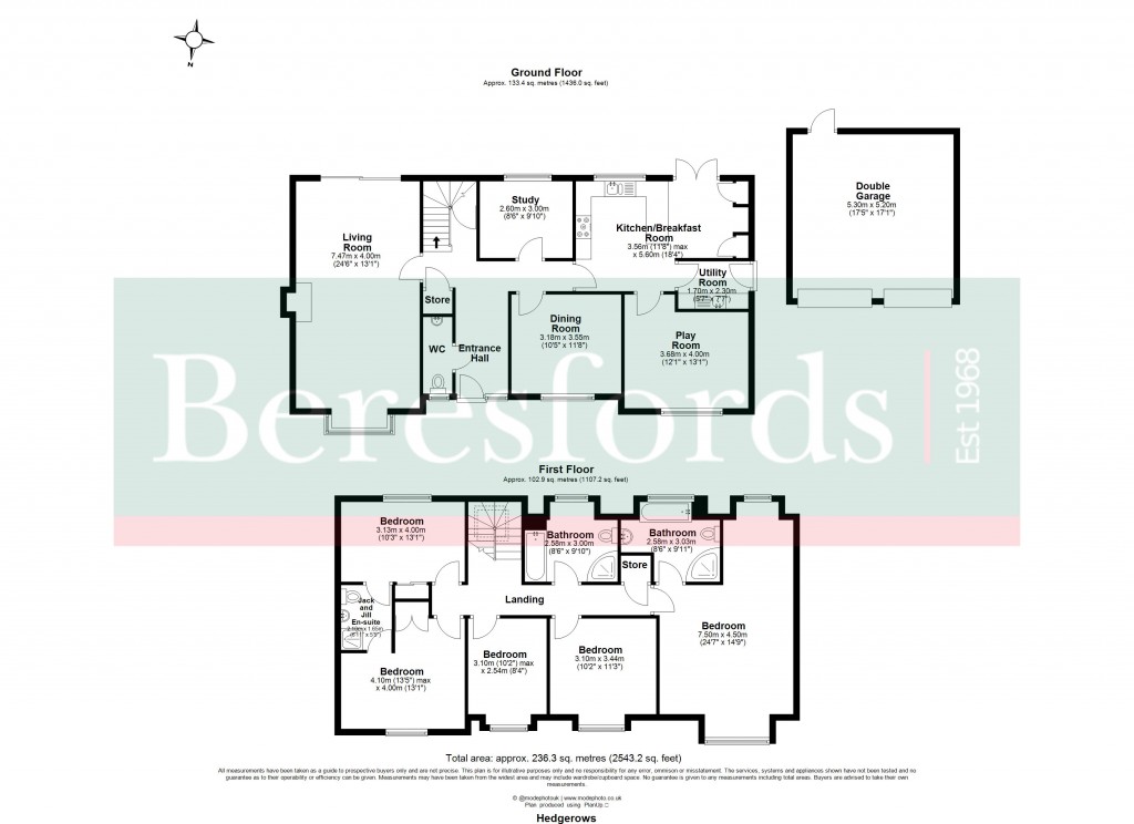 Floorplans For Hutton, Brentwood, Essex
