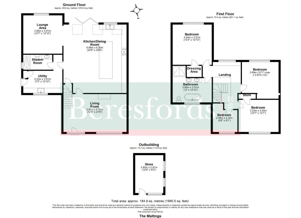 Floorplans For Broxted, Dunmow, Essex