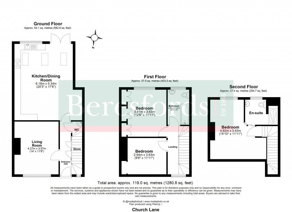 Floorplans For Great Warley, Brentwood, Essex