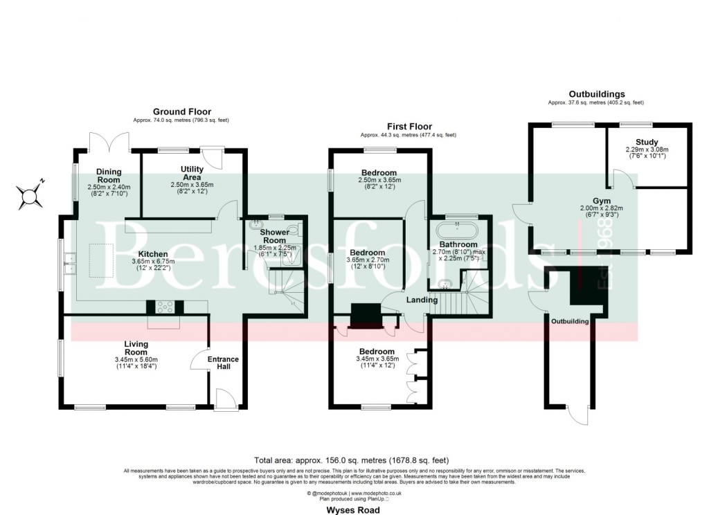 Floorplans For Highwood, Chelmsford, Essex
