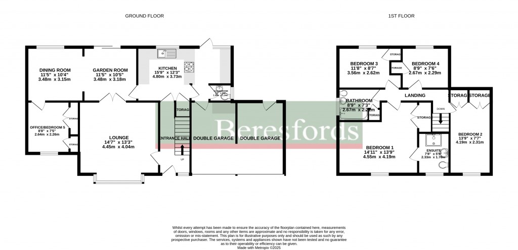 Floorplans For Springfield, Chelmsford, Essex