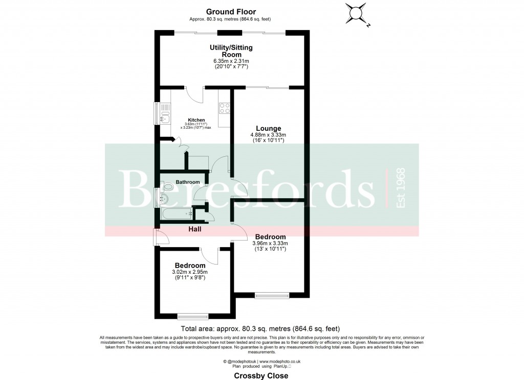 Floorplans For Mountnessing, Brentwood, Essex
