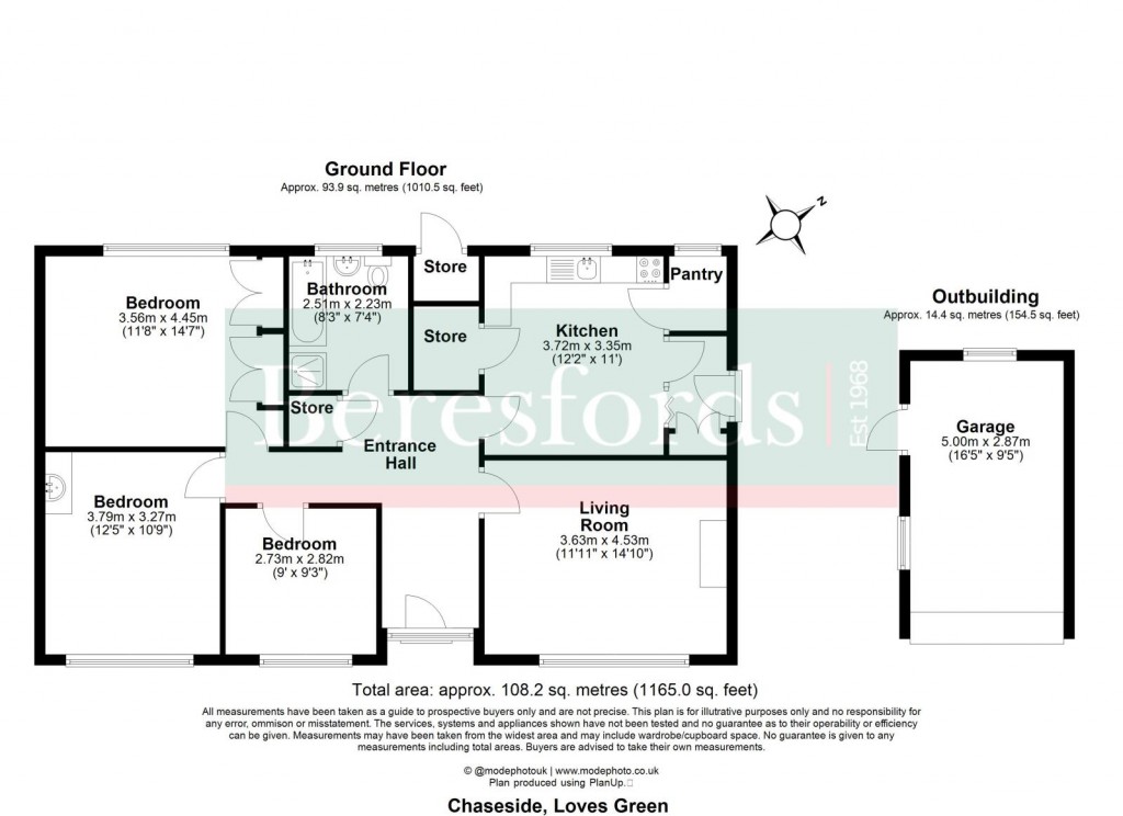 Floorplans For Highwood, Chelmsford, Essex