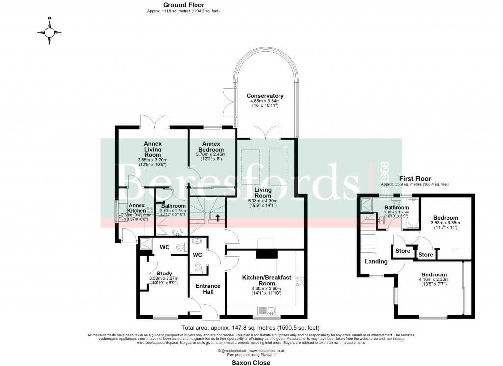 Floorplans For Brentwood, Essex
