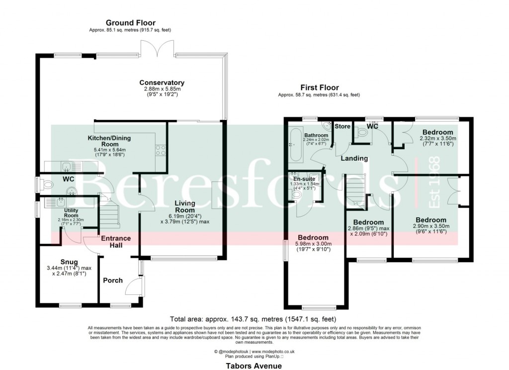 Floorplans For Chelmsford, Essex