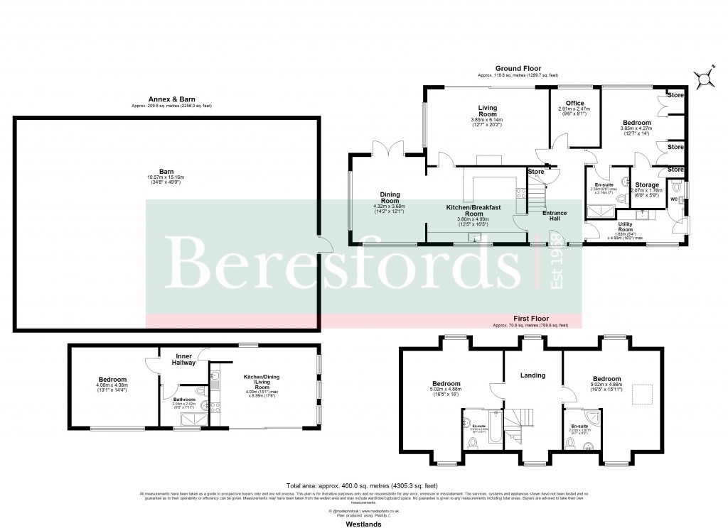 Floorplans For Edney Common, Chelmsford, Essex
