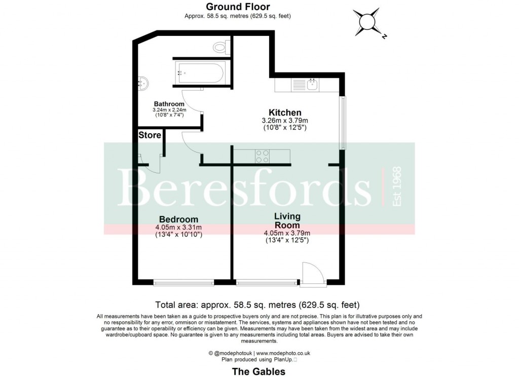 Floorplans For Church Road, West Hanningfield, Chelmsford