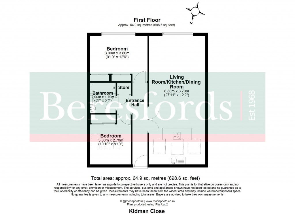 Floorplans For The Railstore, Kidman Close, Romford