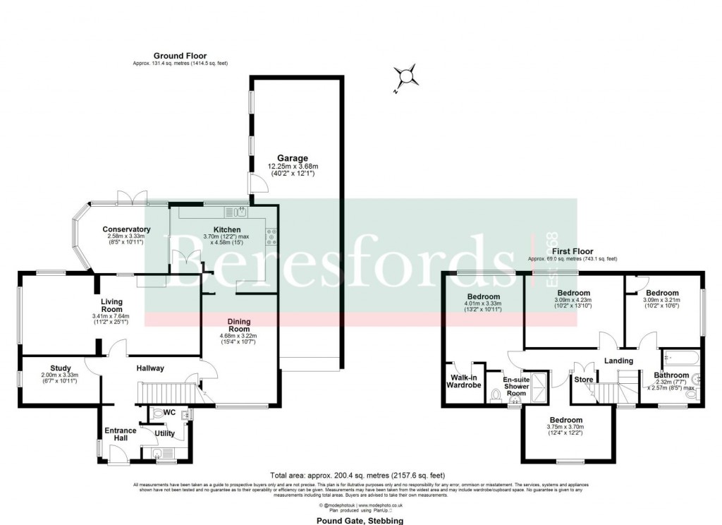 Floorplans For Stebbing, Dunmow, Essex