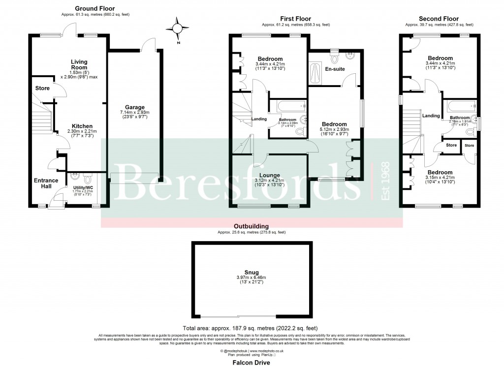 Floorplans For Great Warley, Brentwood, Essex