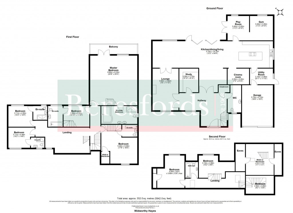 Floorplans For Hutton, Brentwood, Essex