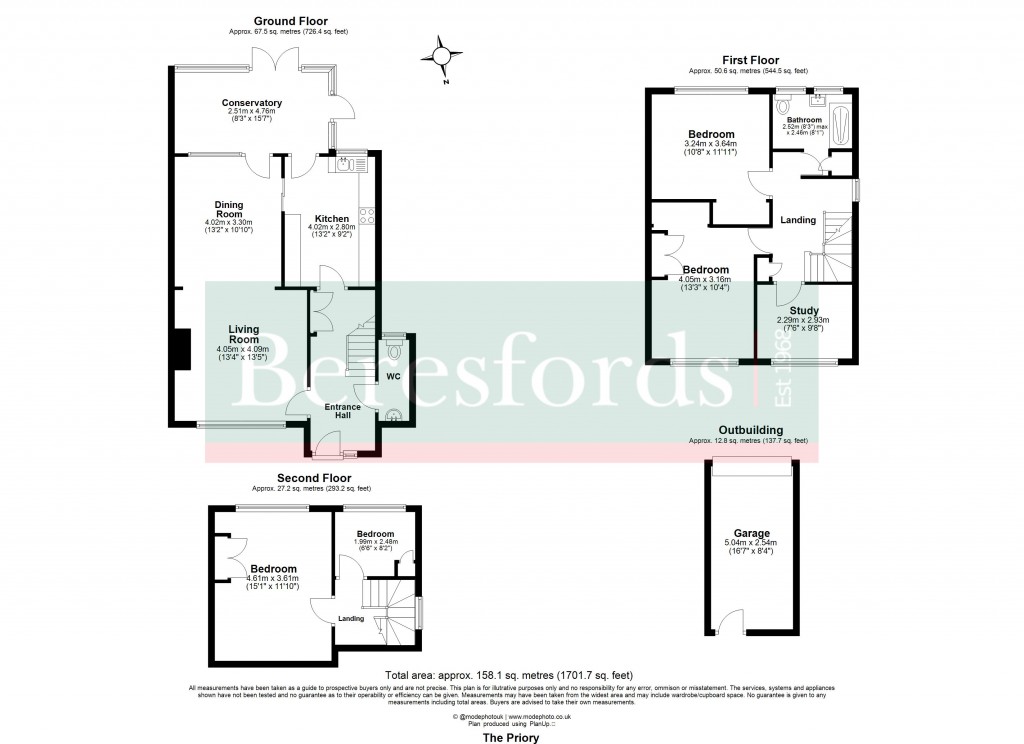 Floorplans For Writtle, Chelmsford, Essex