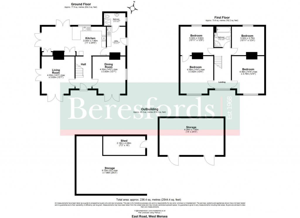 Floorplans For West Mersea, Colchester, Essex