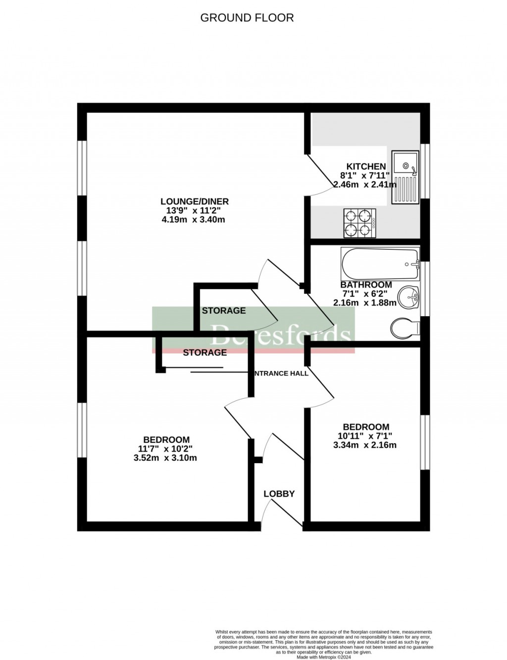Floorplans For Goodier Road, Chelmsford, Essex