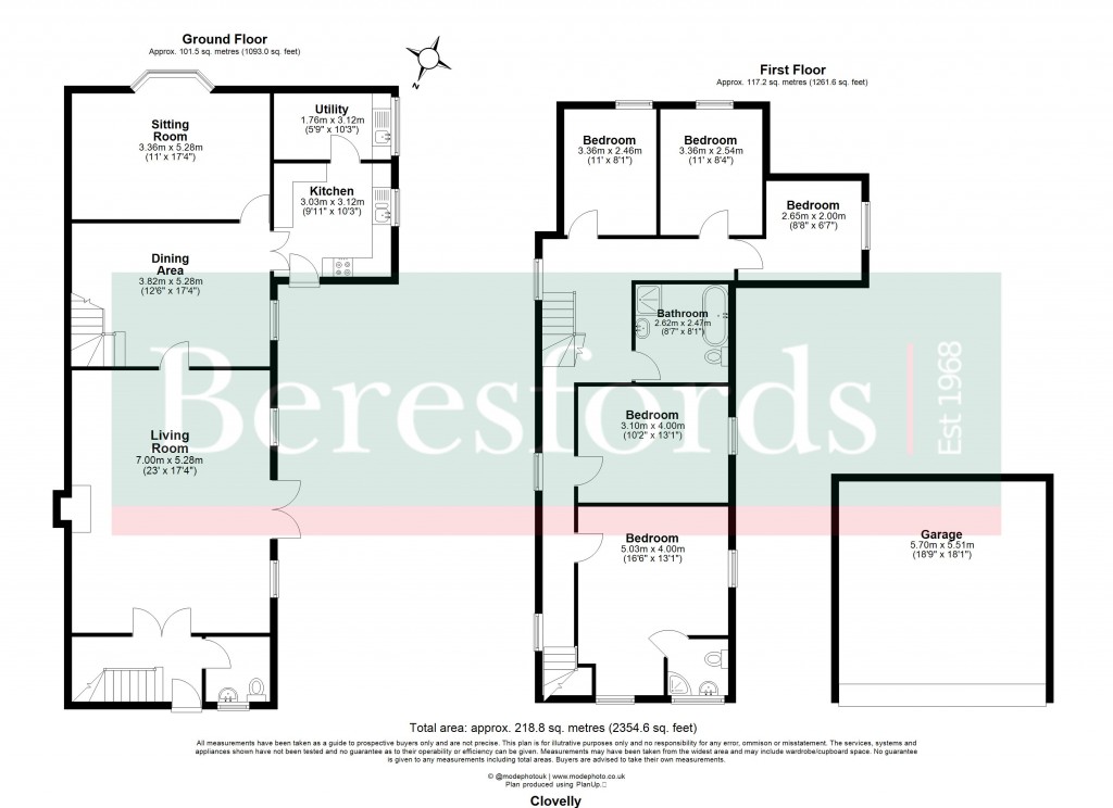 Floorplans For Great Canfield, Dunmow, Essex