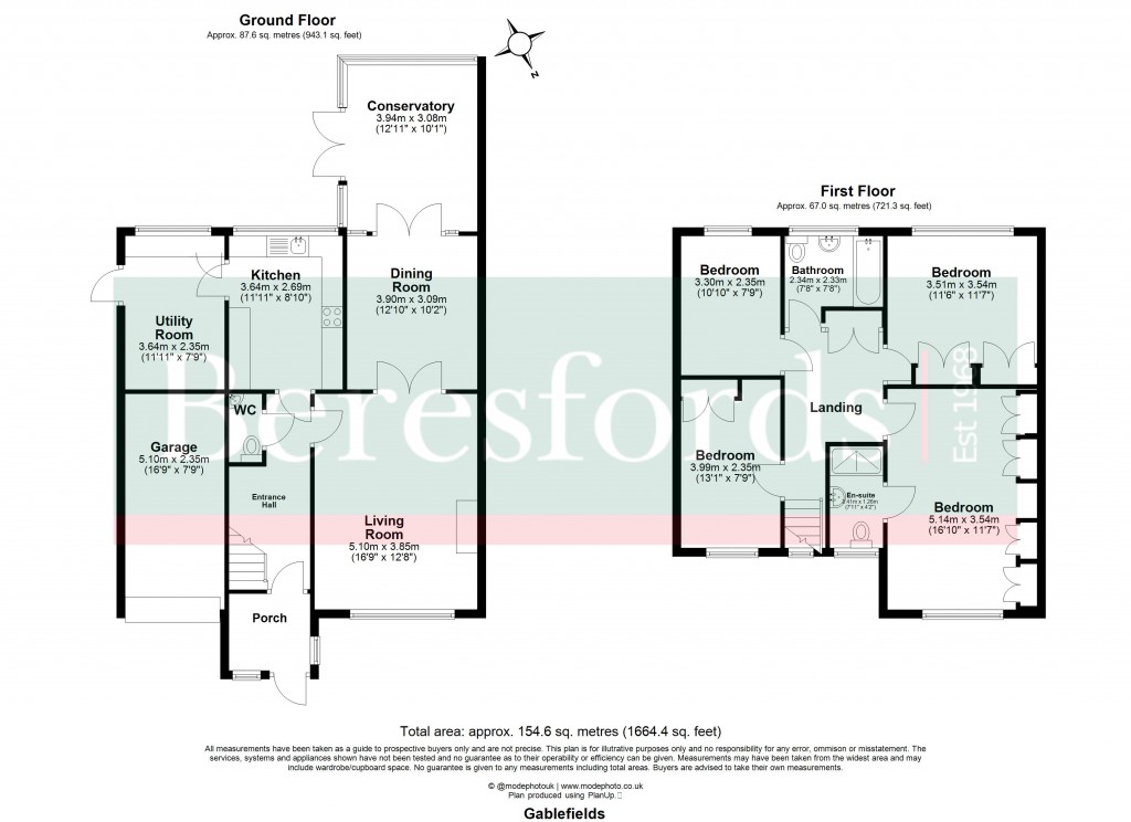 Floorplans For Sandon, Chelmsford, Essex
