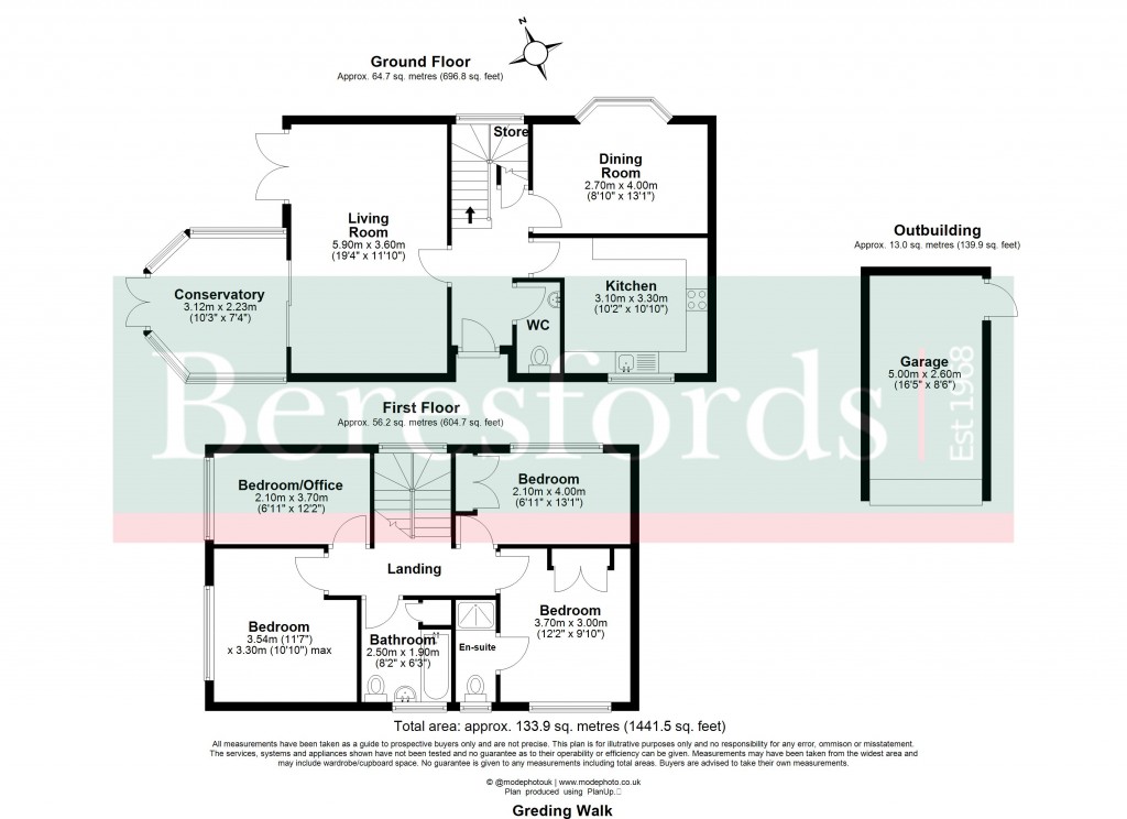 Floorplans For Hutton, Brentwood, Essex