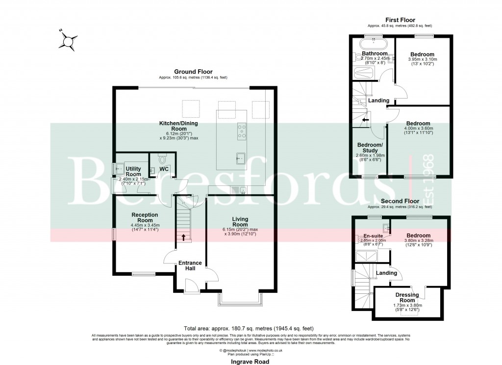 Floorplans For Brentwood, Essex