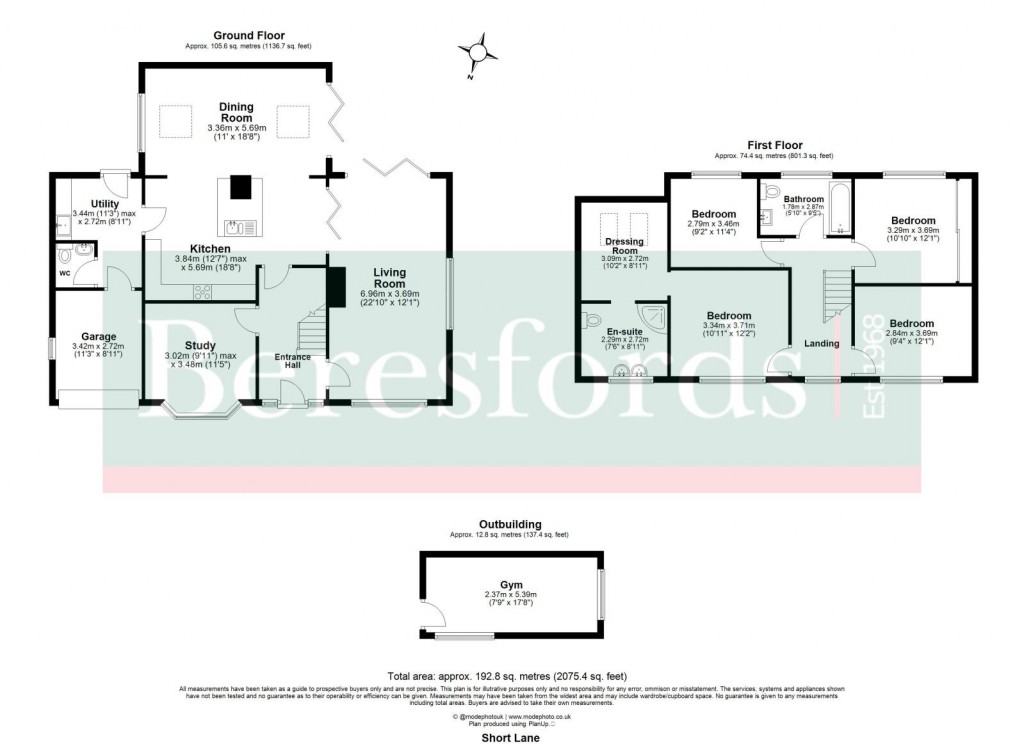 Floorplans For Ramsden Heath, Billericay, Essex