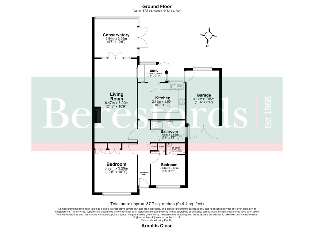 Floorplans For Hutton, Brentwood, Essex