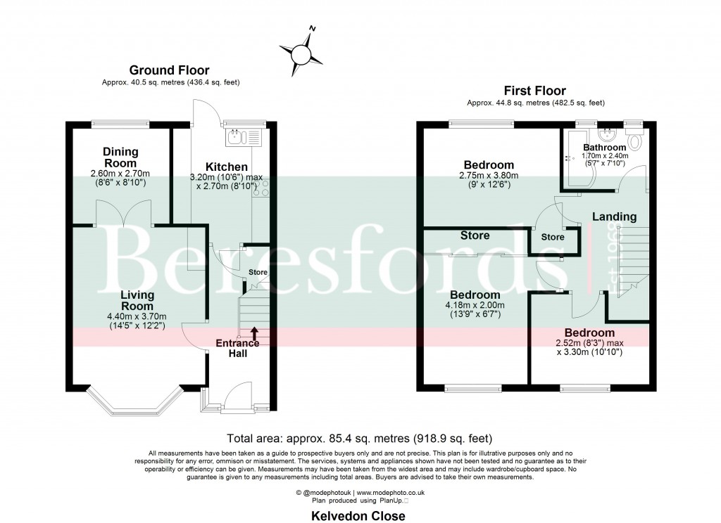 Floorplans For Hutton, Brentwood, Essex