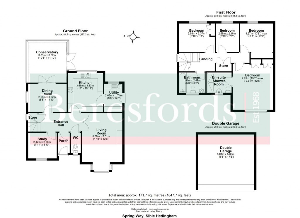 Floorplans For Sible Hedingham, Halstead, Essex
