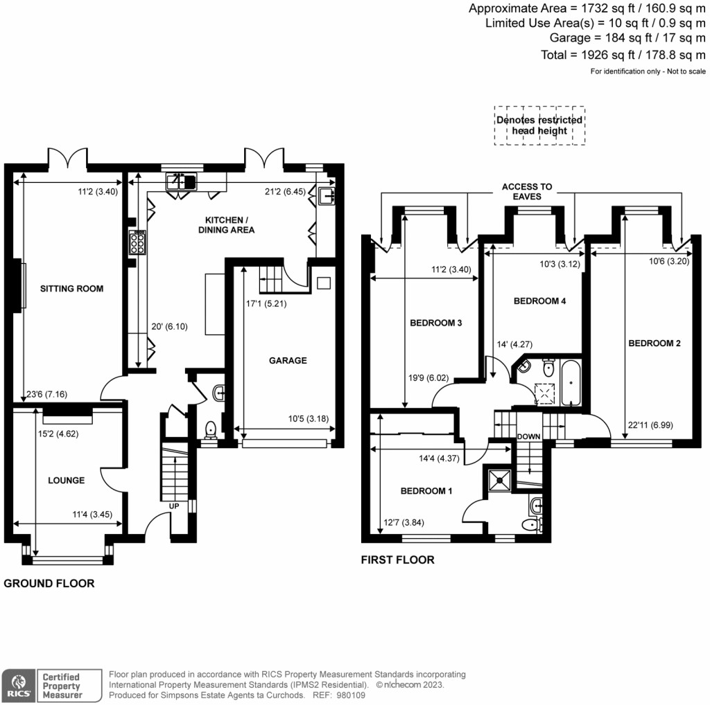 Floorplans For Bray Road, Guildford, GU2