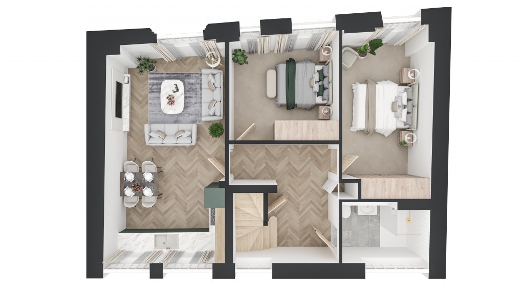 Floorplans For The Courtyard, West Street, Farnham,