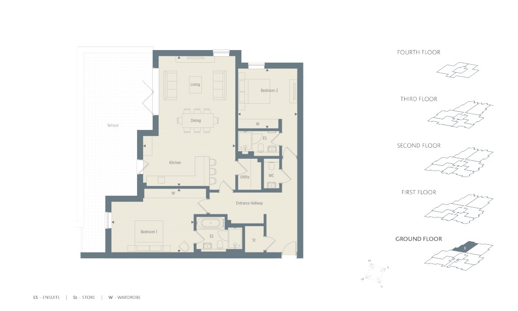 Floorplans For Gower Road, Weybridge, KT13