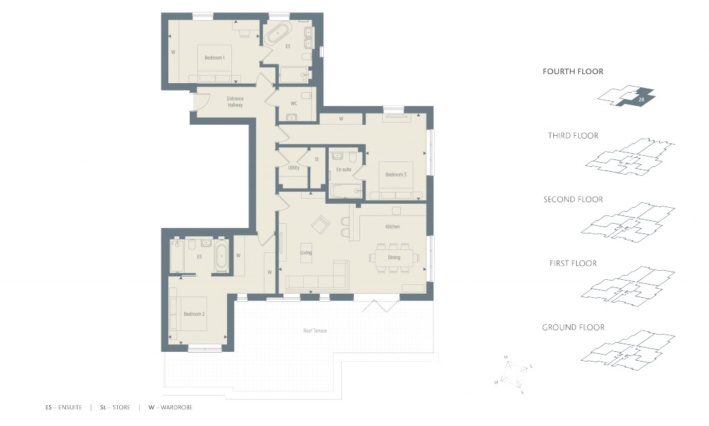 Floorplans For Gower Road, Weybridge, Surrey