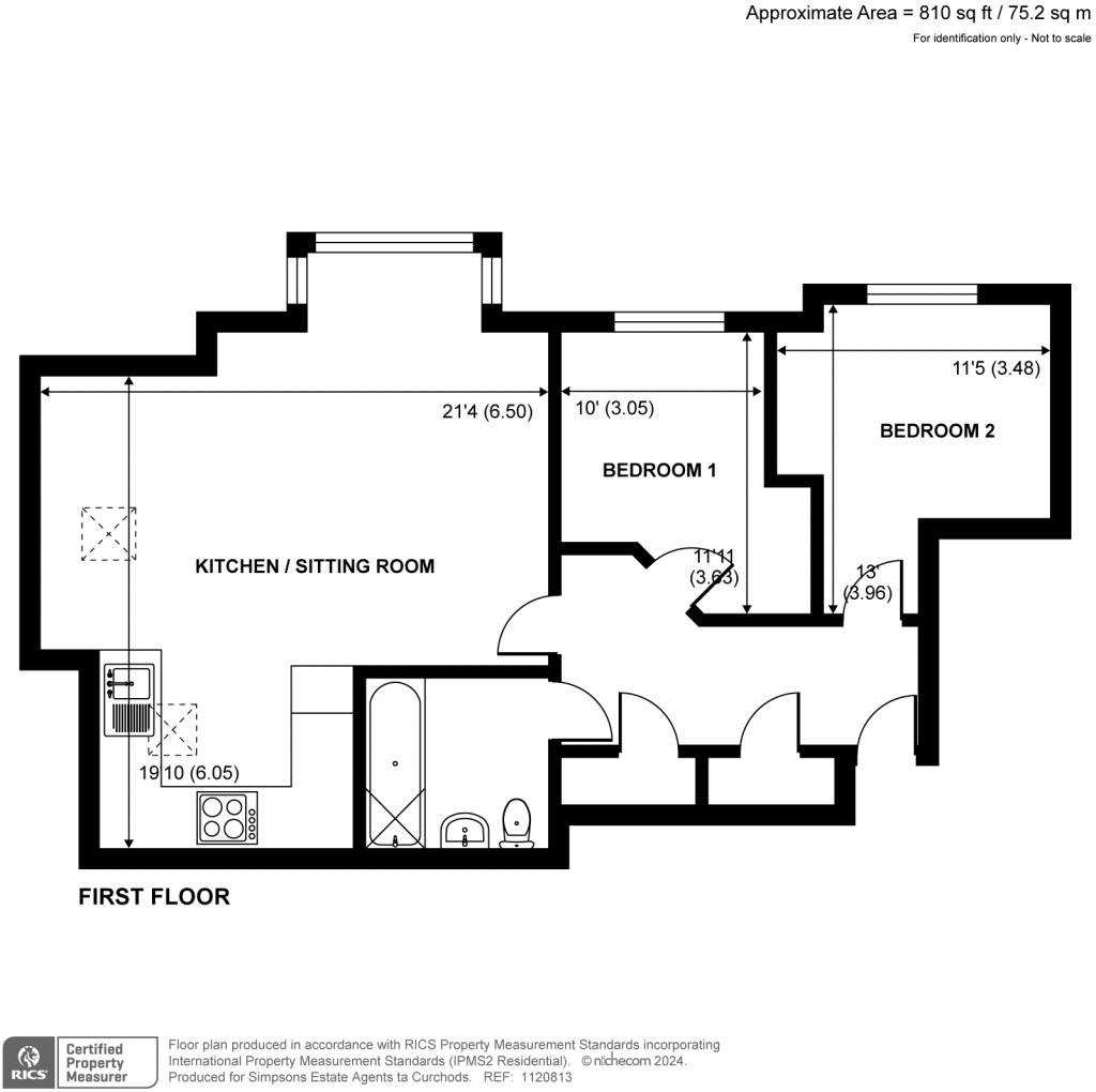 Floorplans For Queens Road, Weybridge, Surrey