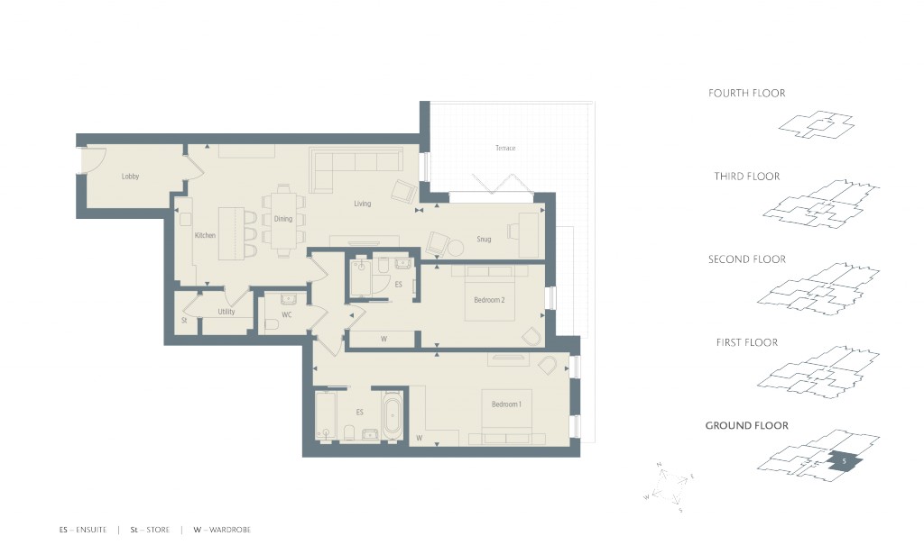 Floorplans For Gower Road, Weybridge, Surrey