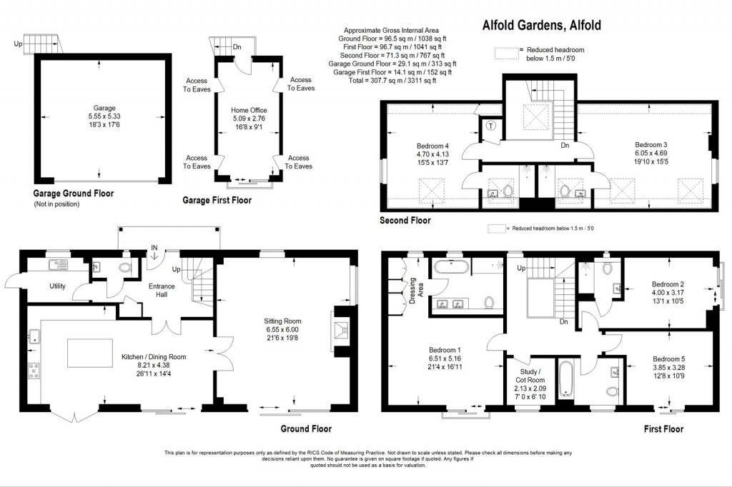 Floorplans For Horsham Road, Alfold, Surrey