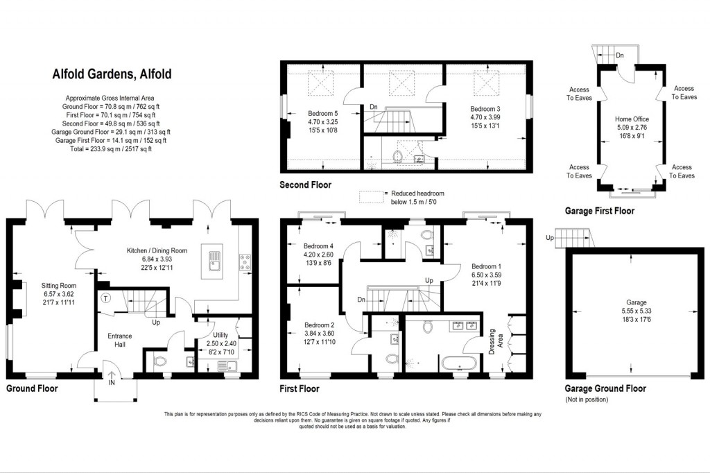 Floorplans For Horsham Road, Alfold