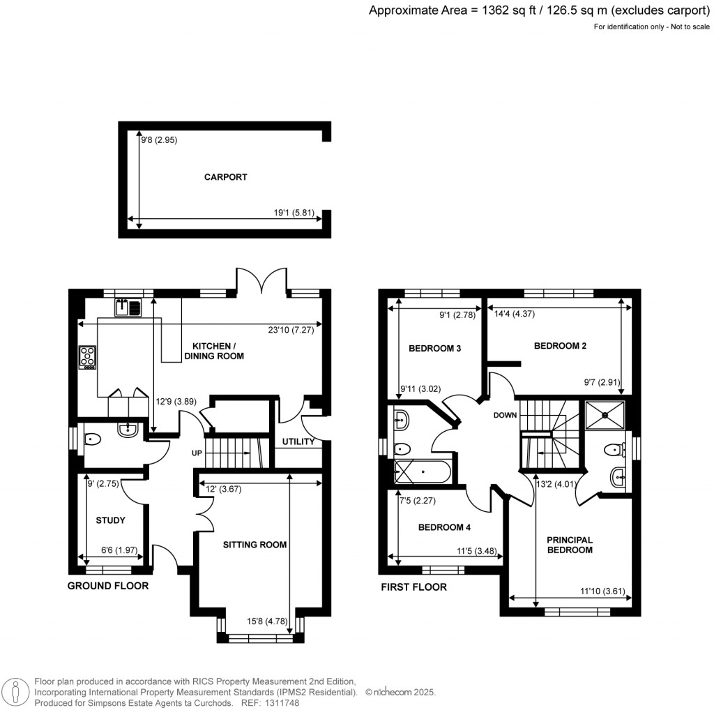 Floorplans For Gadbridge Lane, Ewhurst, Surrey