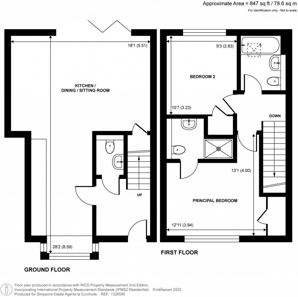 Floorplans For Tollgate Road, Dorking, Surrey