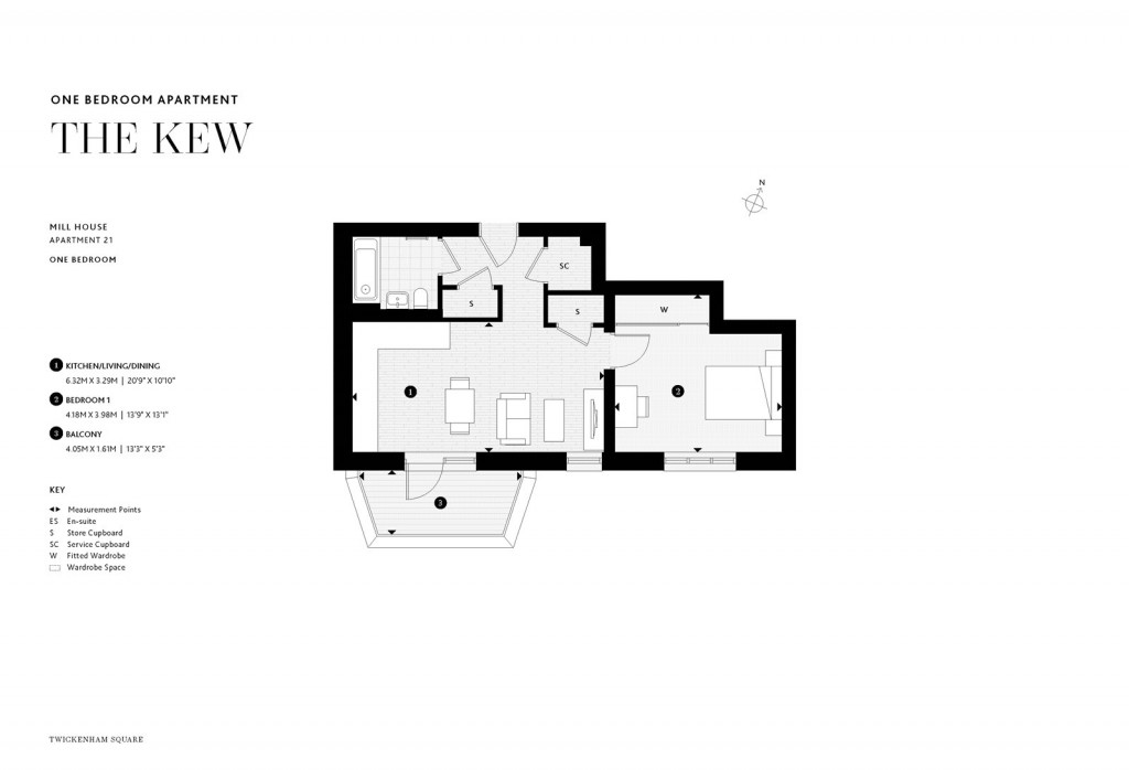 Floorplans For Twickenham Square, Twickenham