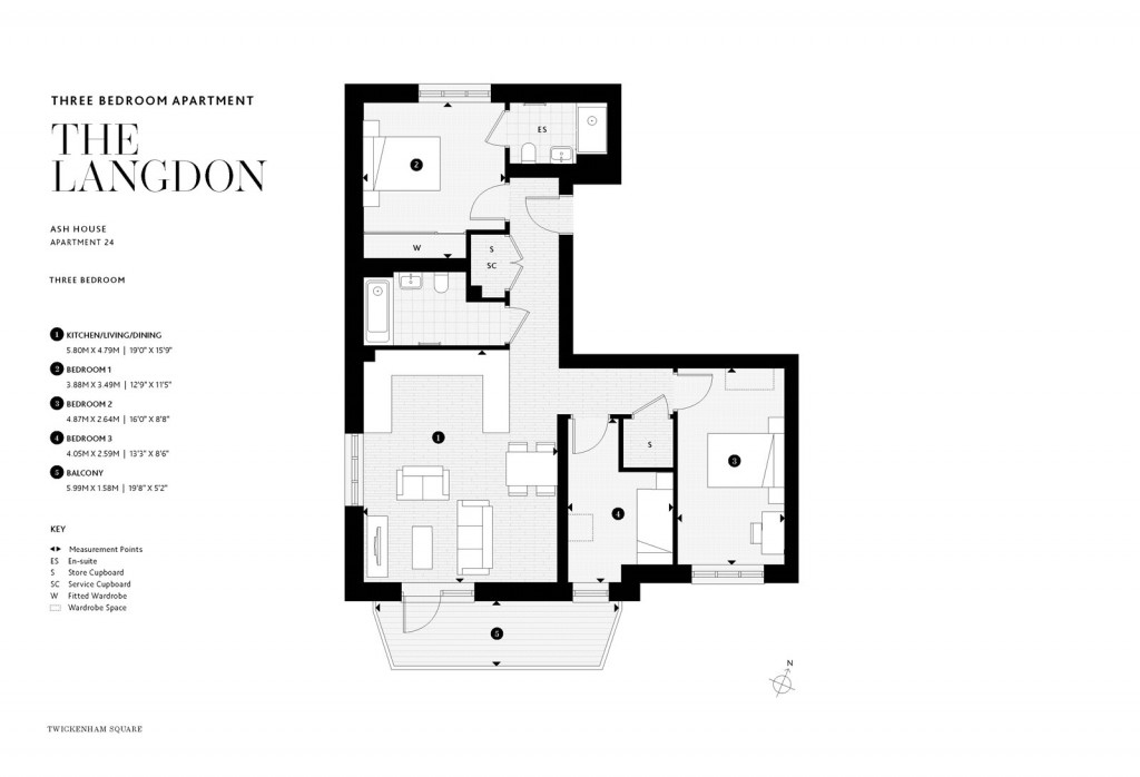 Floorplans For Twickenham Square, Twickenham, TW2