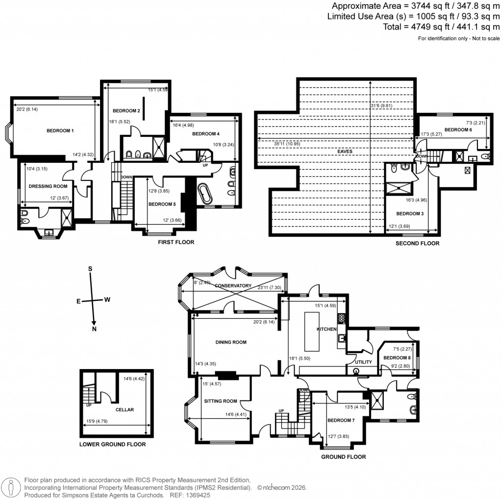 Floorplans For Beauchamp Road, East Molesey, Surrey