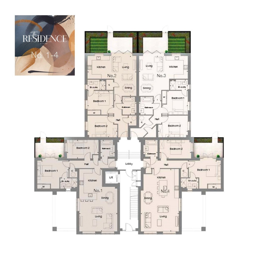 Floorplans For Brooklands Road, Weybridge, Surrey
