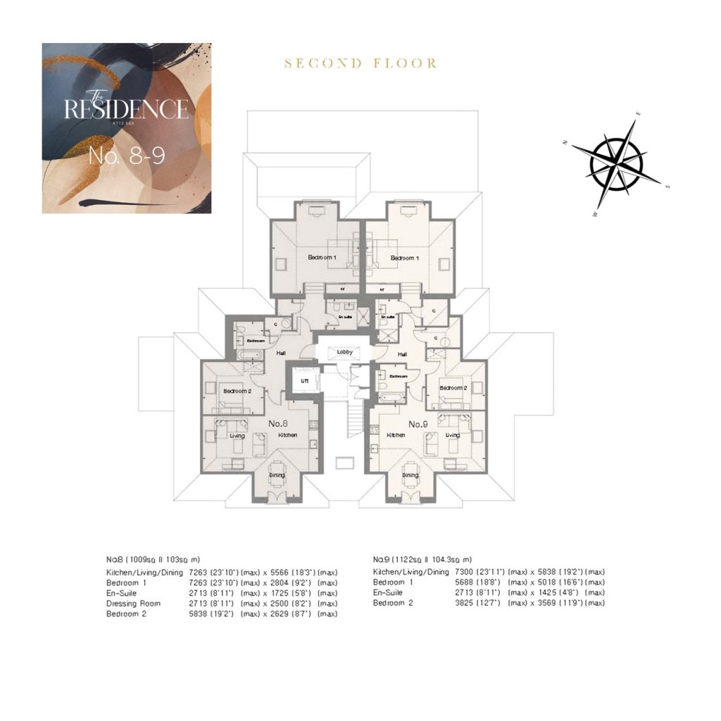 Floorplans For Brooklands Road, Weybridge, Surrey
