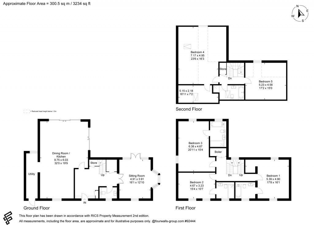 Floorplans For Cricket Way, 9 Cricket Way, Weybridge, Surrey