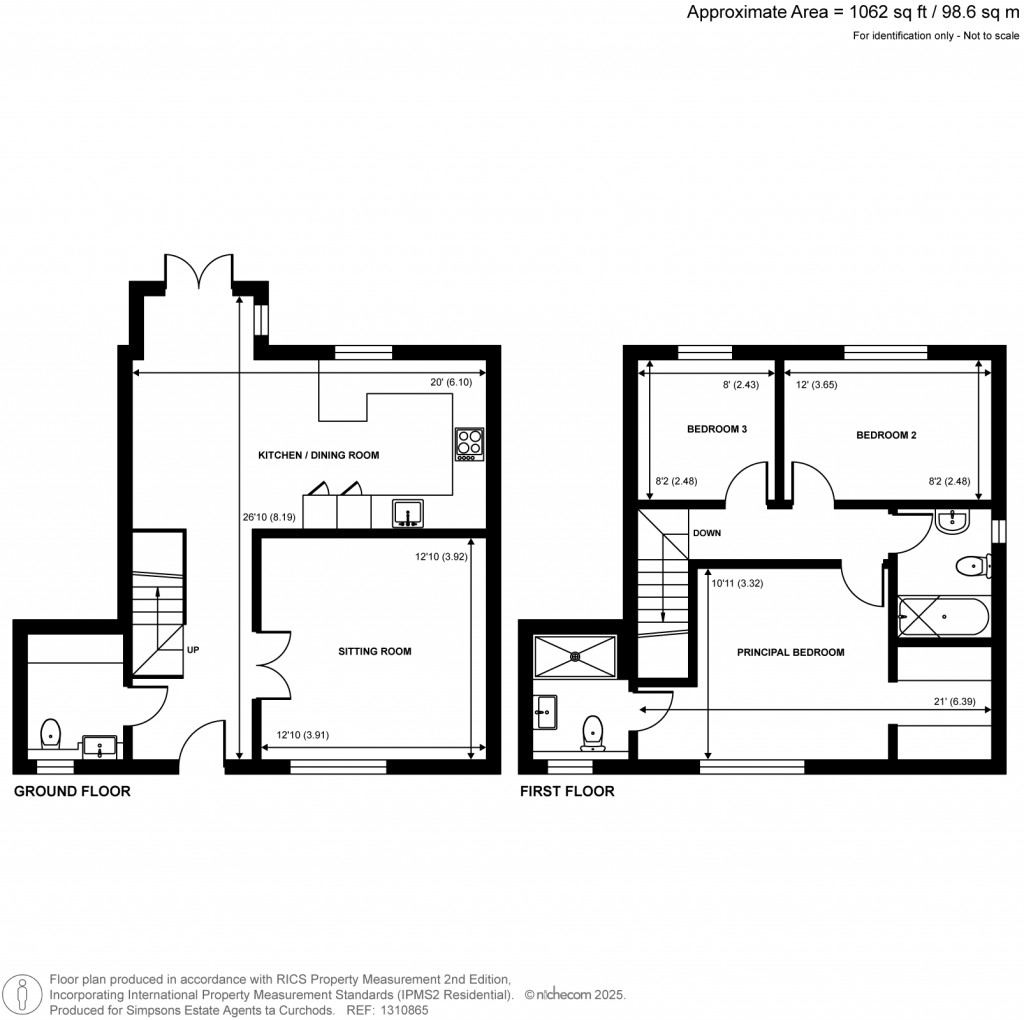 Floorplans For Leatherhead Road, Great Bookham, Surrey