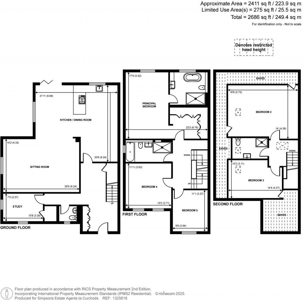 Floorplans For Queens Road, Walton-on-Thames, Surrey