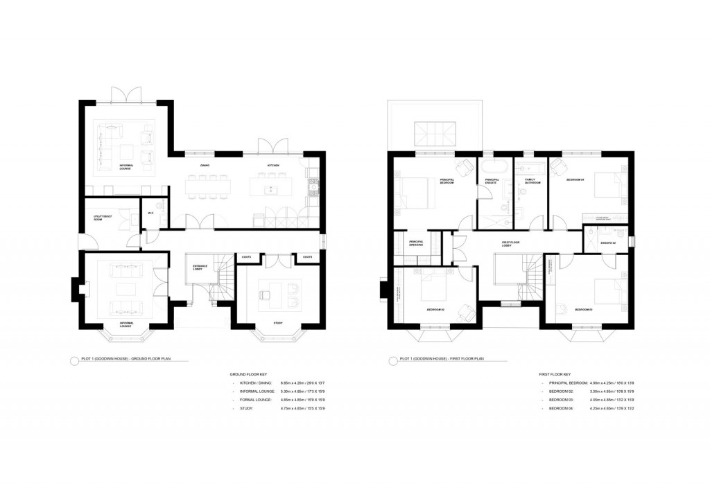 Floorplans For Potters Lane, Send, Surrey