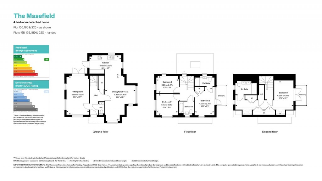 Floorplans For Concorde Drive, Weybridge, Surrey