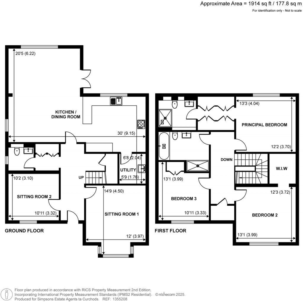 Floorplans For Woodland Grove, Weybridge, Surrey